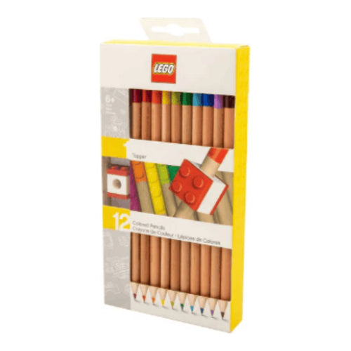 lego buntstifte mit topper 12 verschiedene farben