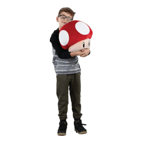 mario kart red mushroom plueschkissen