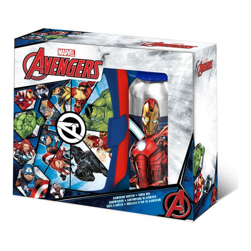 marvel avengers lunchset brotdose trinkflasche