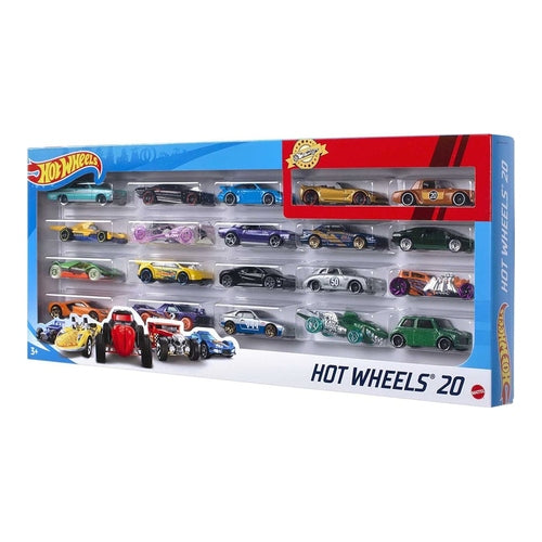 mattel h7045 hot wheels die cast 20 fahrzeuge 164