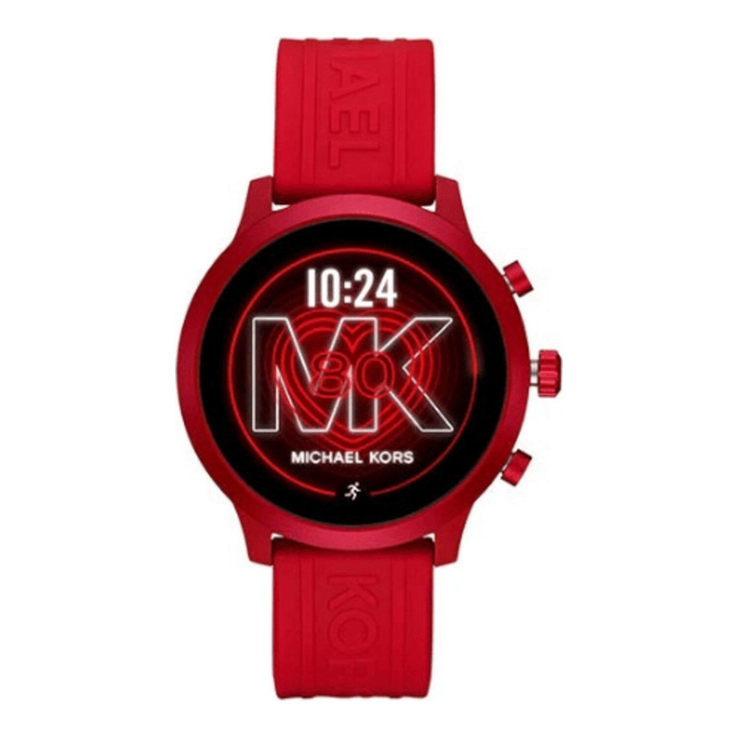 Montre connectée Gen 4 MKGO rouge avec bracelet en silicone