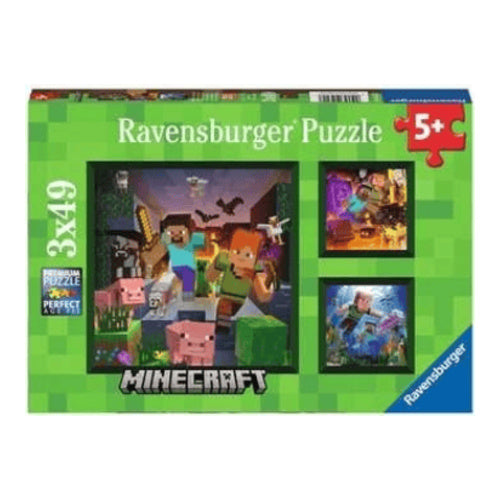 minecraft biomes puzzle 3 x 49 teile