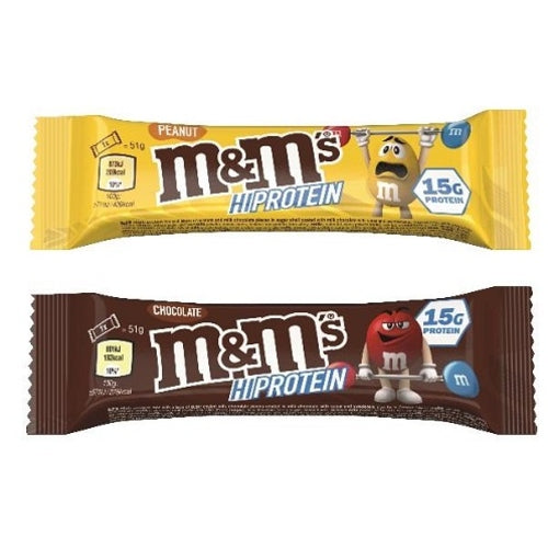 Barres protéinées M&M 12 x 51 g Chocolat