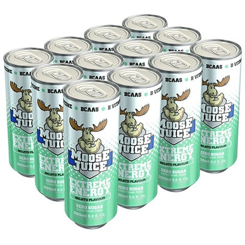 Muscle Moose Juice Energy Bcaa Drink 12X250Ml Mojito