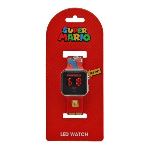 nintendo super mario led digitale armbanduhr