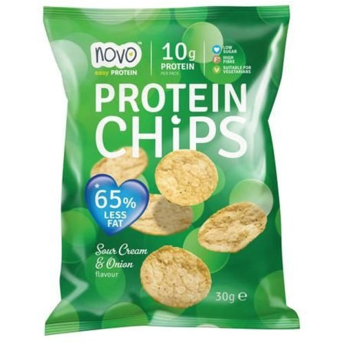 Novo Nutrition Protein Chips 6X30G Sour Cream Onion