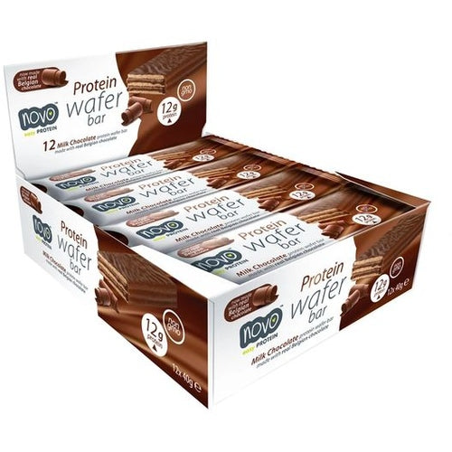 Novo Nutrition Protein Wafer Bar 12 X 40G Chocolate