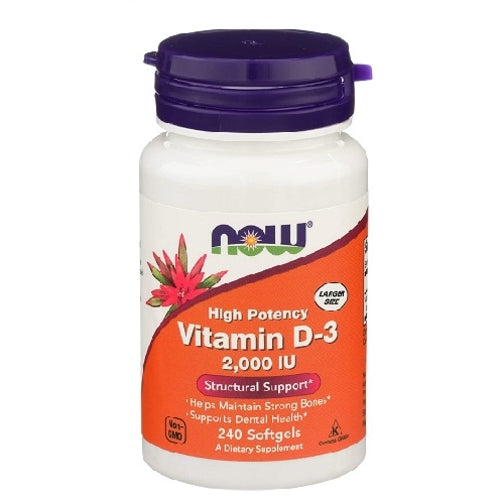Now Vitamin D3 2000Iu 240 Softgels