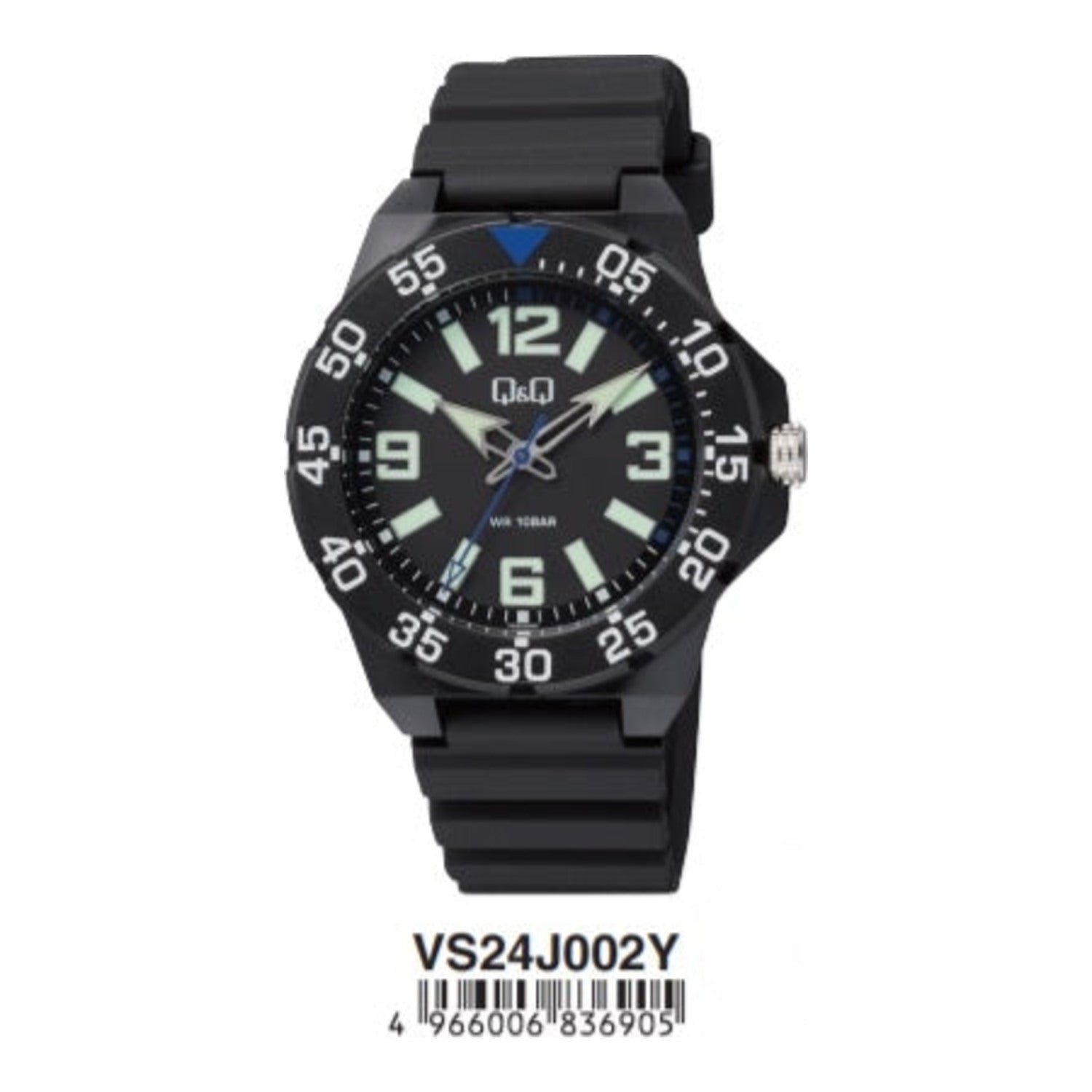Q and Q Classic Black/Resin Ø43 mm VS24J002Y