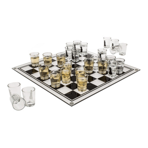 schach glas trinkspiel 35 cm