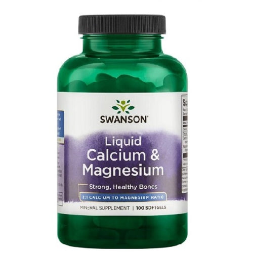 Swanson Liquid Calcium Magnesium 100 Kapseln
