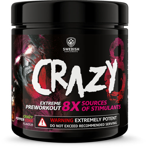 Swedish Supplements Crazy 8 260G Sour Watermelon Candy