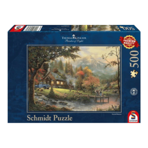 thomas kinkade idylle am fluss 500 teile puzzle