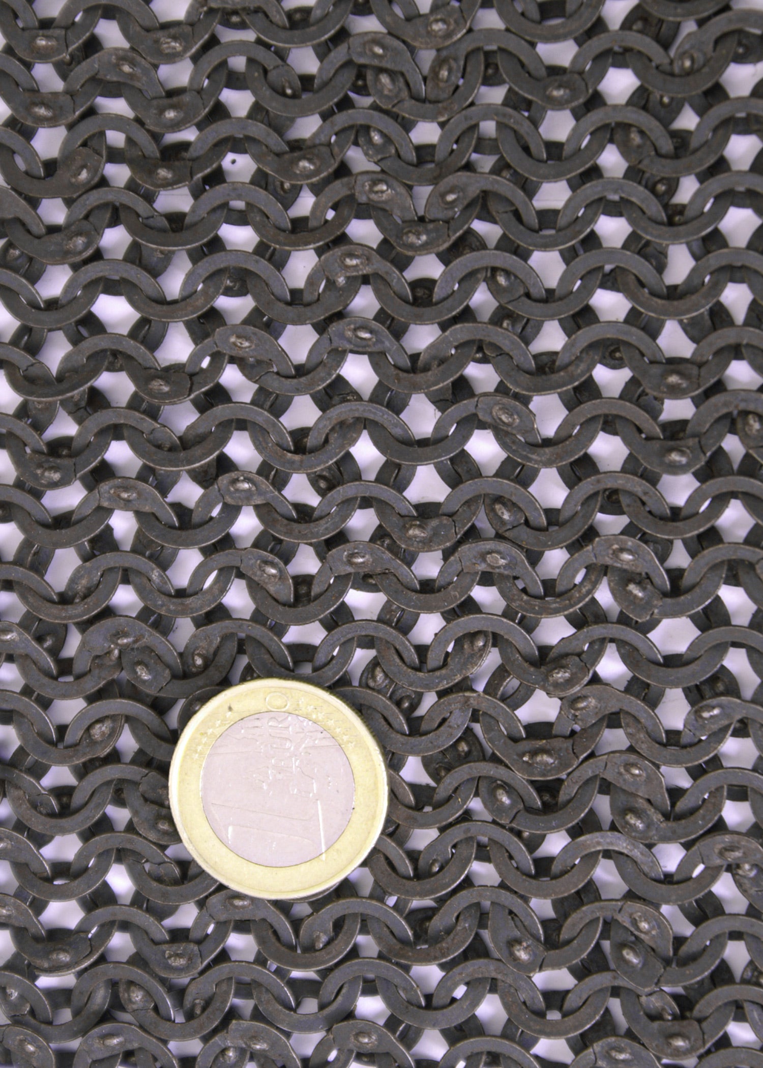 kettenhemd haubergeon flachring mit keilnieten id 8 mm