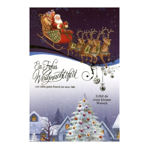 weihnachtskarten weihnachtsmann 100 stueck 6 motive