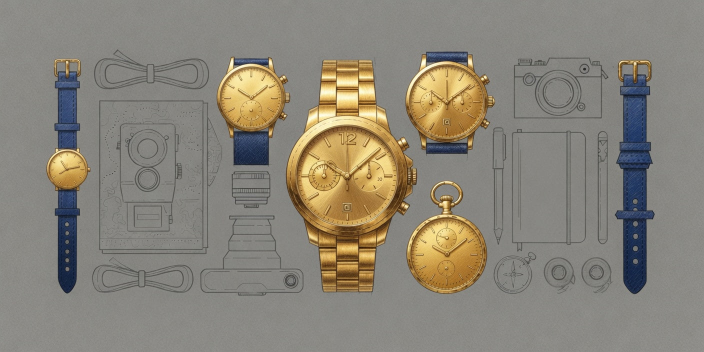 goldene Uhren
