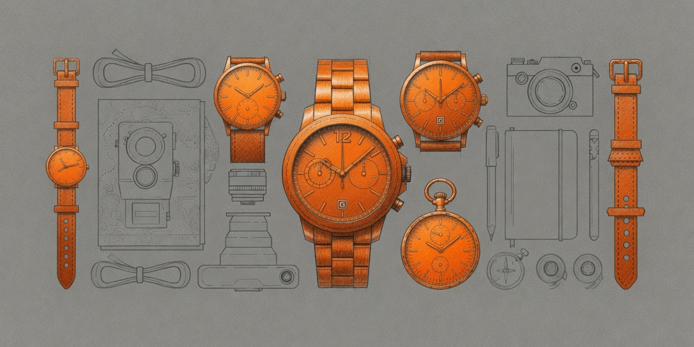 Orange Uhren