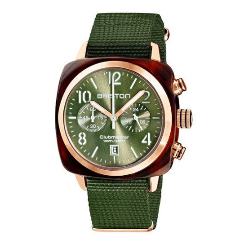 briston clubmaster classic chrono olive 19140 pra t 26 nol