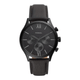 Fenmore Multifunction Black Leather Watch