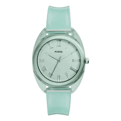 Fossil Jude Three Hand Mint Green Silicone Watch