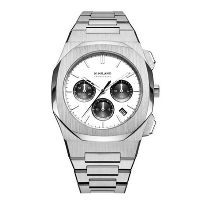 D1 Milano Chroma Chronograph “Panda Silver”