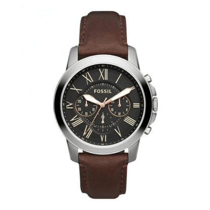 Fossil Grant Black/Leather Ø44 mm