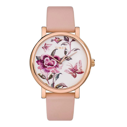 Timex Full Bloom Floral Dial Ladies Watch