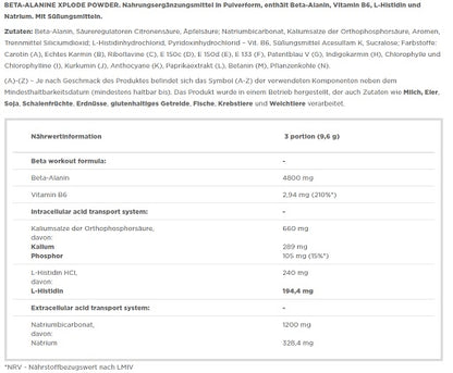 olimp betaalanine xplode powder 250g