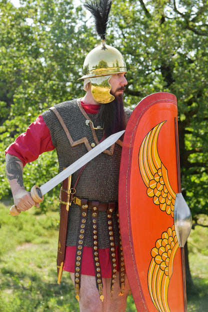 Römisches Pompeji Gladius mit Lederscheide &amp; Riemen