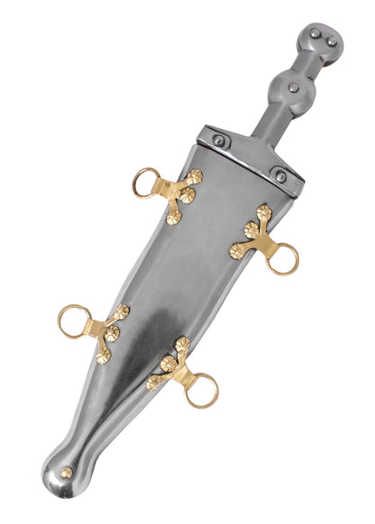 Römischer Pugio   Legionärsdolch mit Stahlscheide