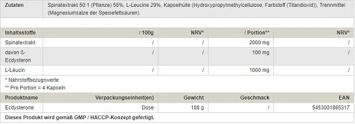 peak ecdysterone 120 kapseln 120 kapseln