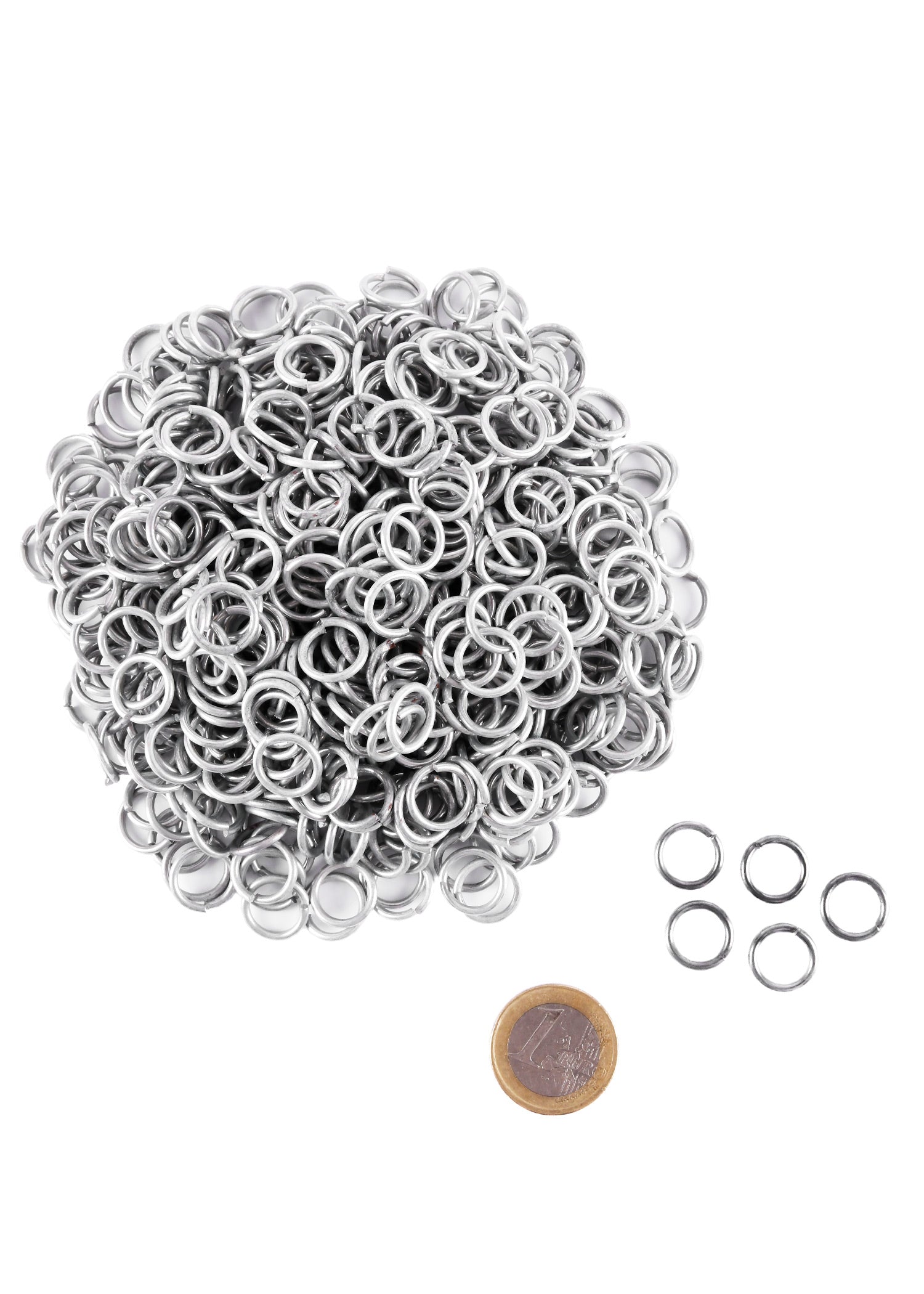 Lose Kettenringe 3kg, verzinkt, 9mm ID