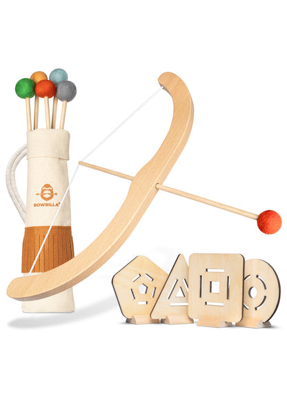 Pfeil &amp; Bogen Set für Kinder, 16 tlg. Holz