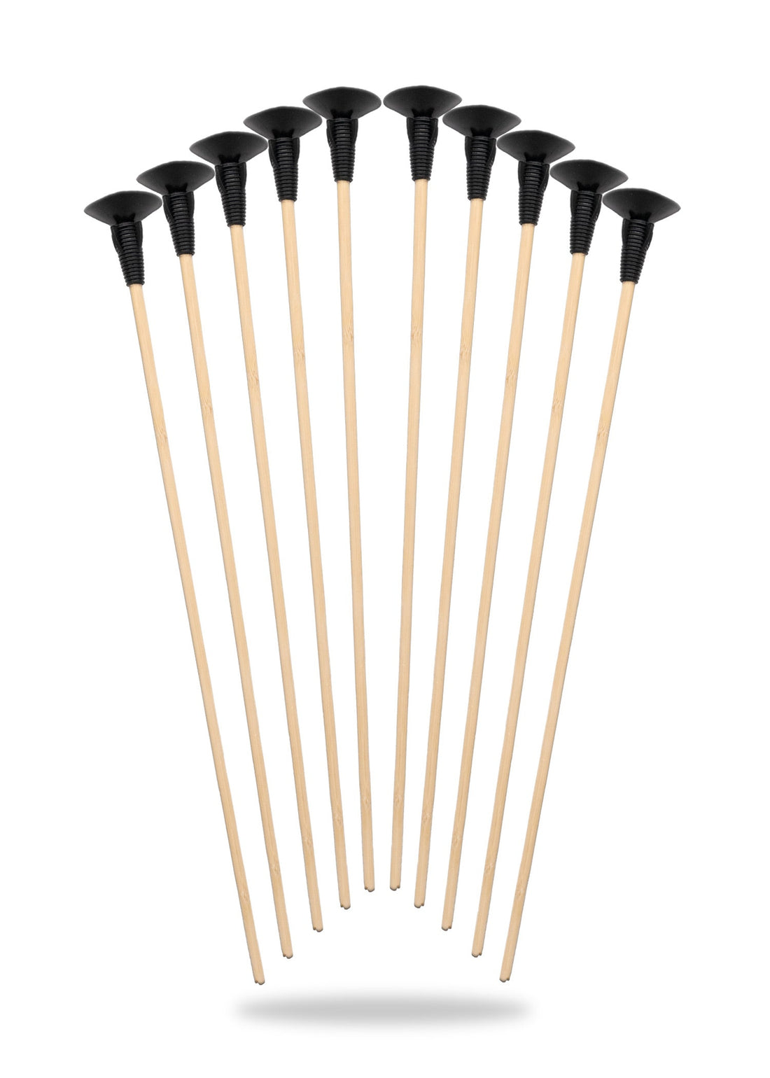 10er Set Kinder Holzpfeile mit Saugnapf   42 cm
