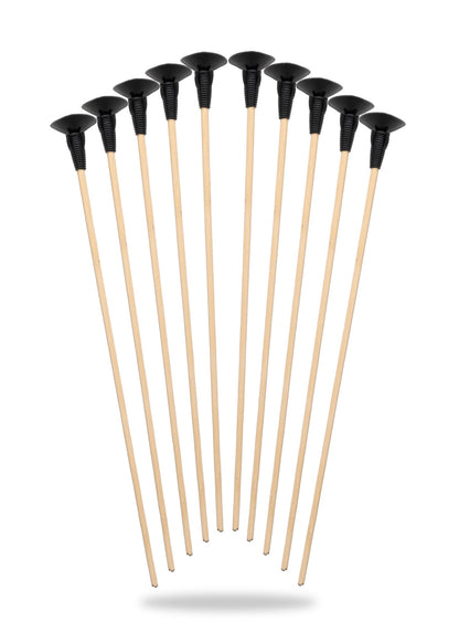 10er Set Kinder Holzpfeile mit Saugnapf   42 cm