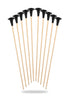 10er Set Kinder Holzpfeile mit Saugnapf   42 cm