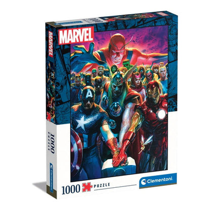 1000 teile panorama puzzle marvel the avengers