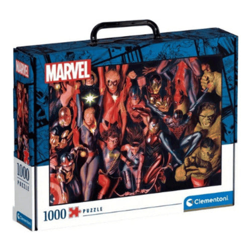 1000 teile puzzle brief case disney marvel