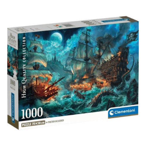 1000 teile puzzle high quality collection compact schlacht der schiffe