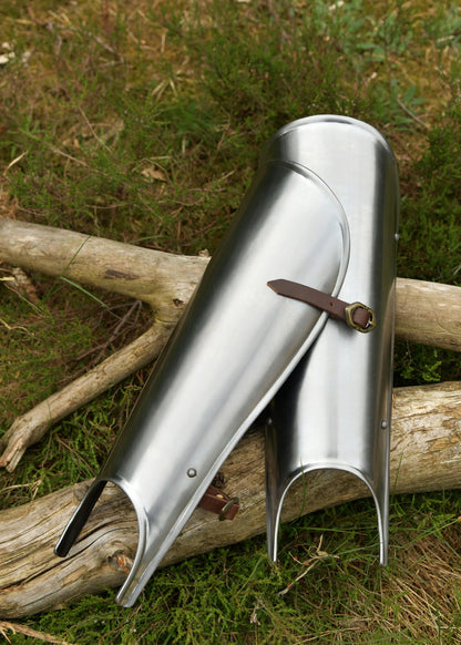 Mittelalter Beinschienen aus 2mm Stahl   Paar