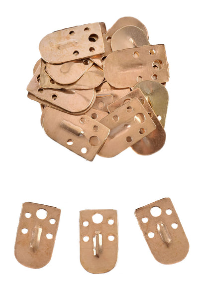 25 Messingschuppen für Lamellenpanzer (13x22mm)