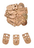 25 Messingschuppen für Lamellenpanzer (13x22mm)