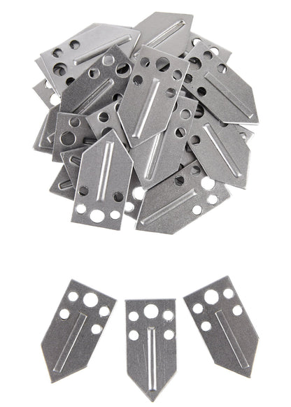 25 Stahlschuppen für Lamellenrüstung (13x25mm)