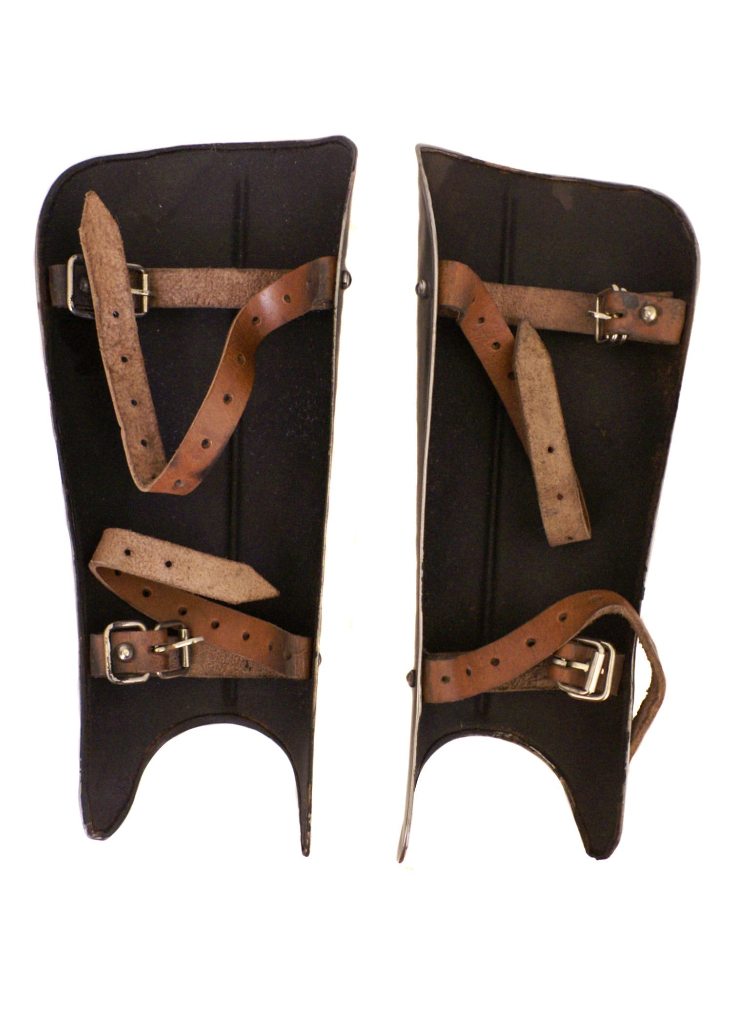 Handgefertigte Stahl Beinschienen (29 cm)