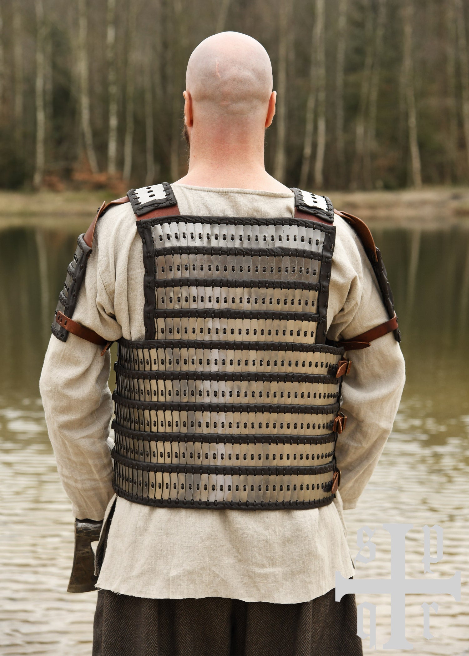 lamellenpanzer typ birka stahl und leder