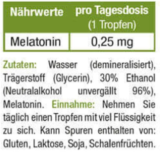 sinob melatonin tropfen 50ml 1400 tropfen