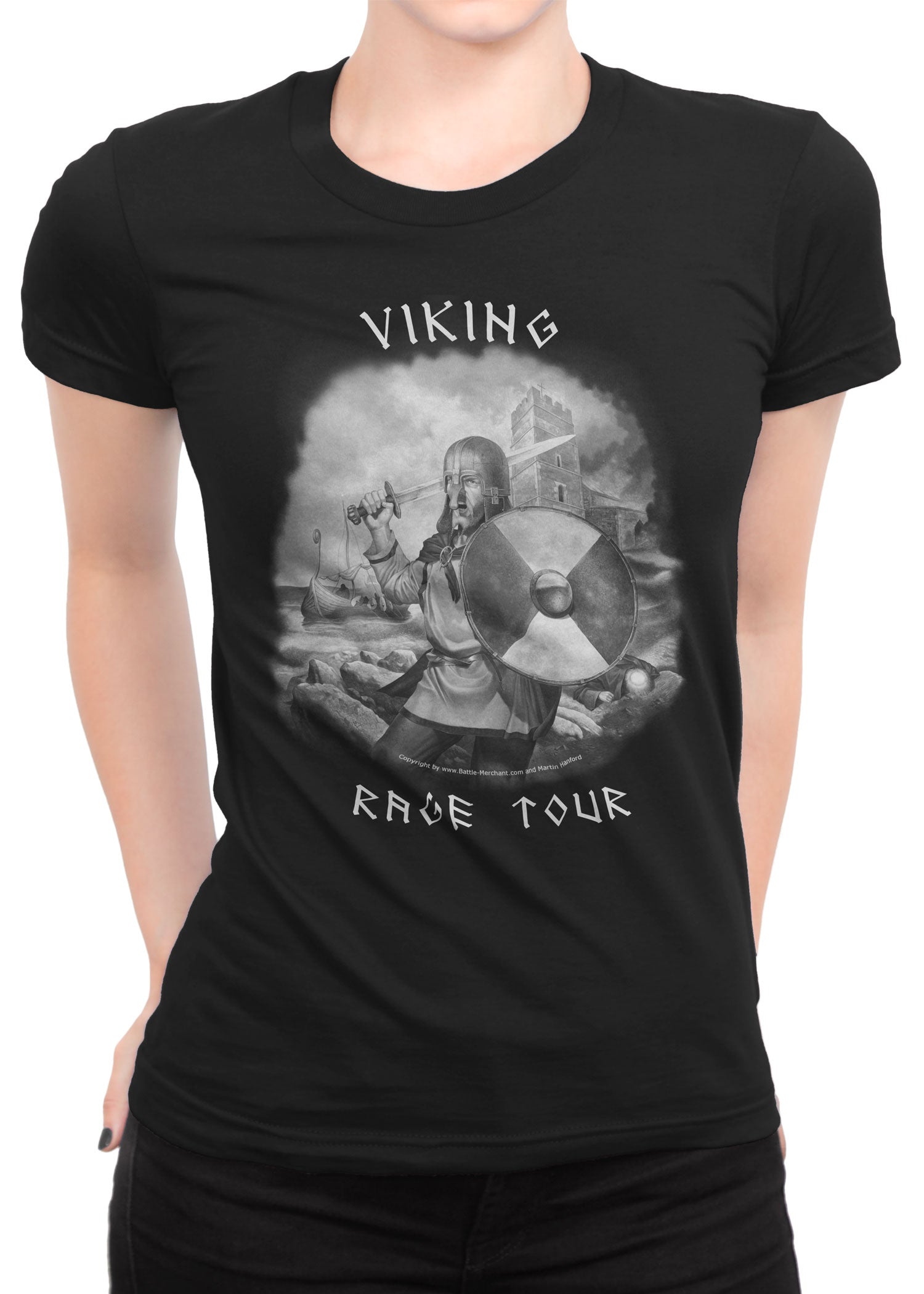 Viking Rage Tour Damen Shirt: Historische Raubzüge