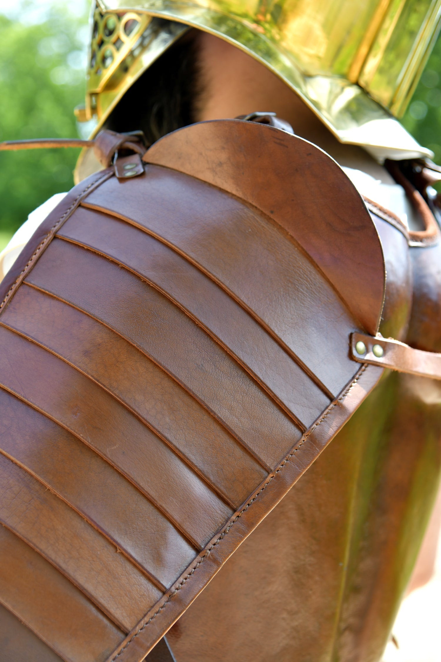 Römische Manica: Gladiatoren-Armschutz aus Leder