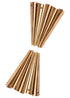 10er Set Messing Nestelspitzen, gerader Rand
