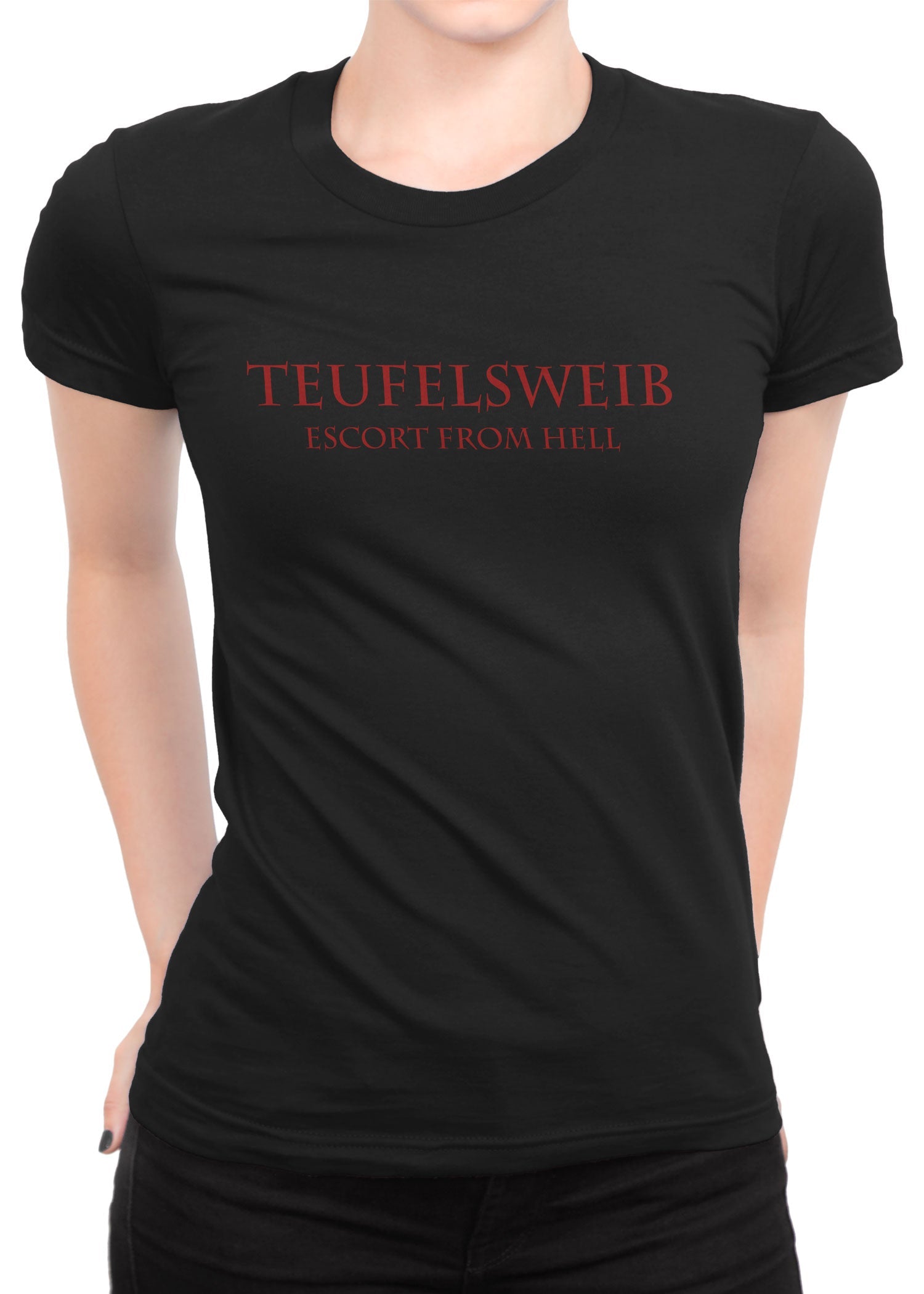Teufelsweib Girlie Shirt   Provokantes Escort from Hell